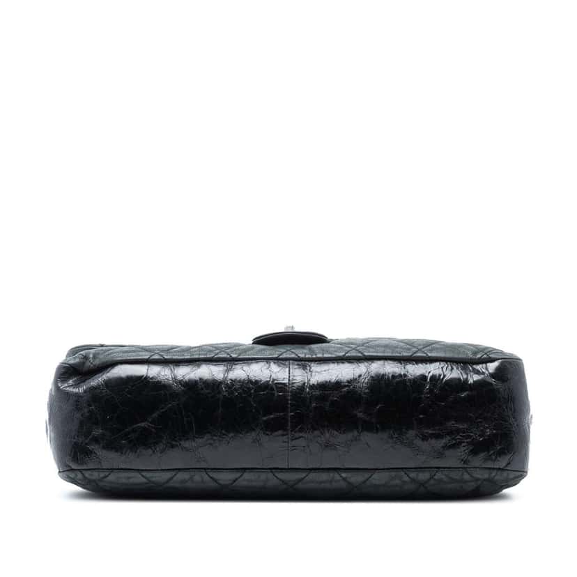 Chanel Jumbo Iridescent Calfskin In The Mix Flap Green Leather Good condition - Inside View