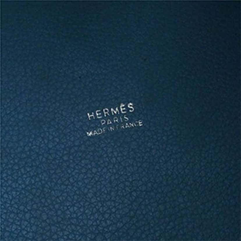 Hermès Clemence Picotin 18 Blue Leather Good condition - Box View