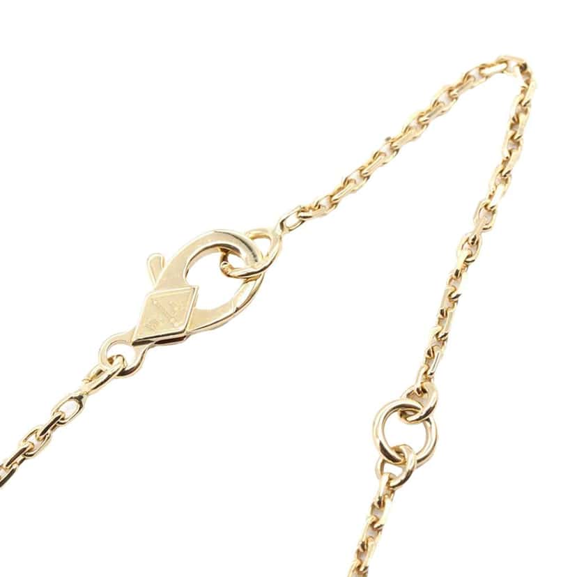 Van Cleef & Arpels 18K Yellow Gold and Malachite Vintage Alhambra Necklace Gold Gold Good condition - Model View