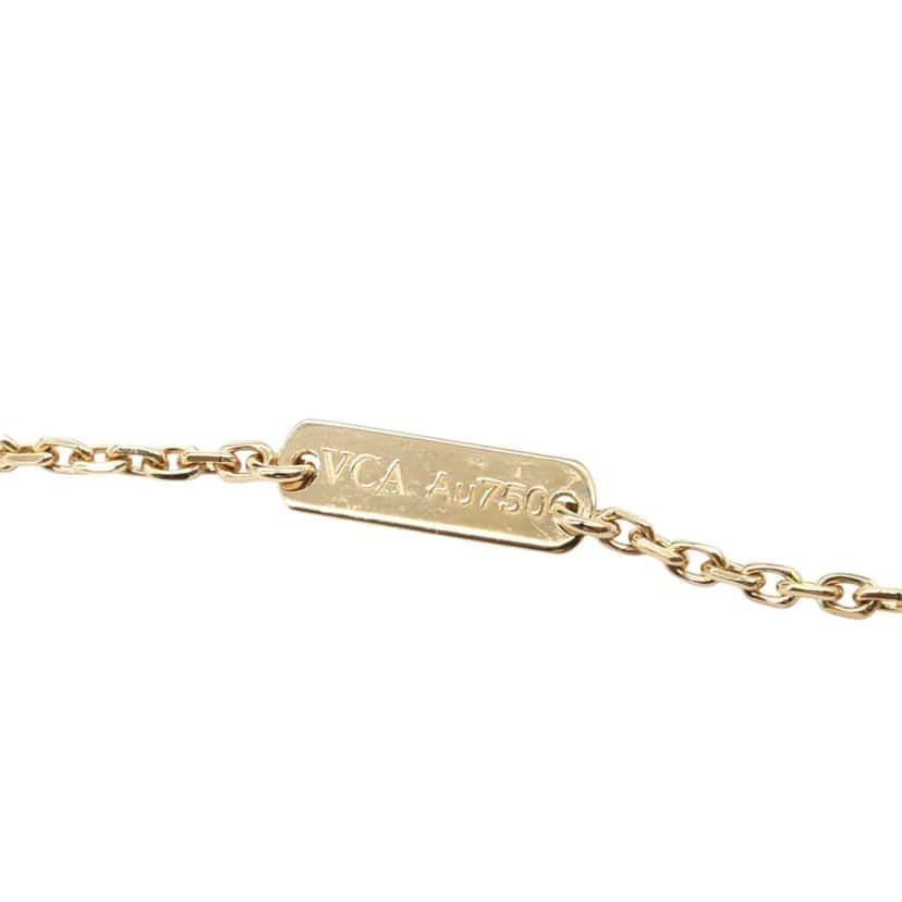 Van Cleef & Arpels 18K Yellow Gold and Onyx Vintage Alhambra Pendant Necklace Gold Gold Very good condition - Inside View