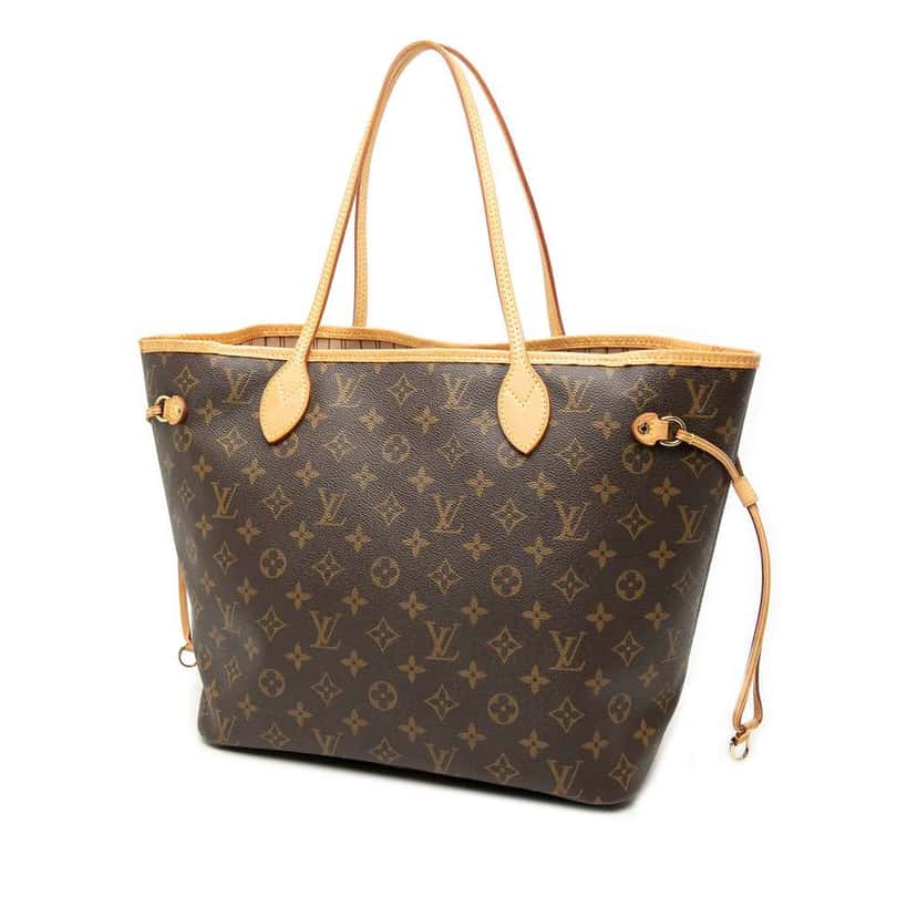 Louis Vuitton Monogram Neverfull MM Brown Good condition - Back View