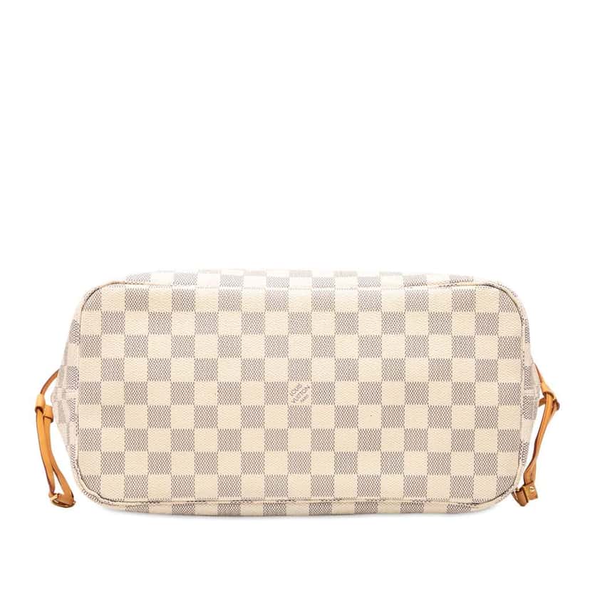 Louis Vuitton Damier Azur Neverfull MM White Good condition - Inside View