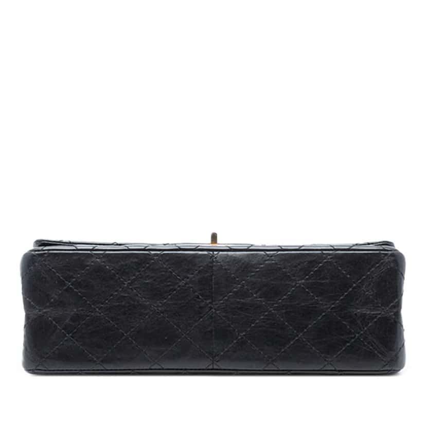 Chanel Reissue 2.55 Aged Calfskin Double Flap 226 Black Leather Good condition - Inside View