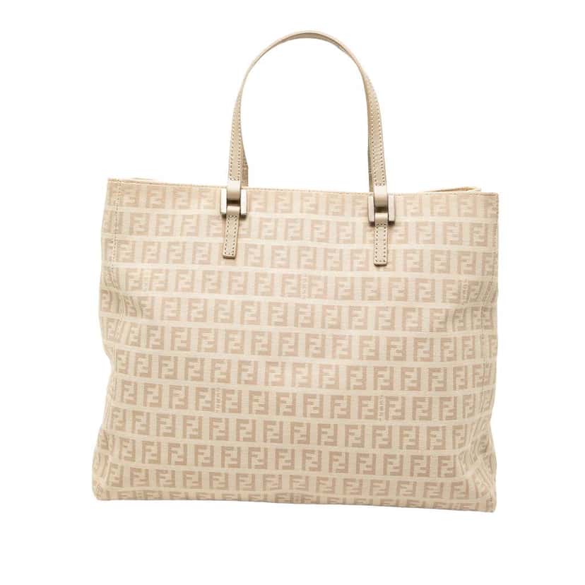 Fendi Zucchino Canvas Tote Brown Canvas Very good condition - Front View