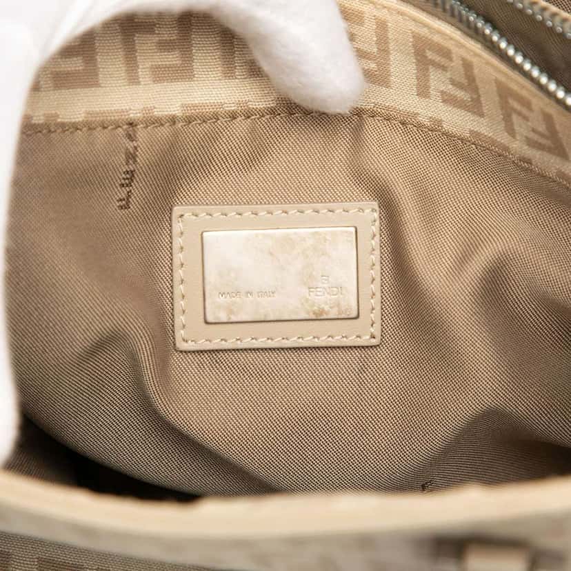 Fendi Zucchino Canvas Tote Brown Canvas Very good condition - Box View