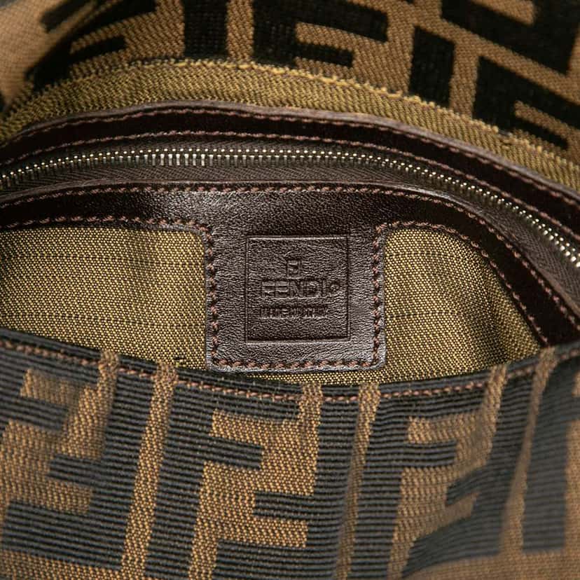Fendi Zucca Canvas Mamma Forever Brown Canvas Good condition - Box View