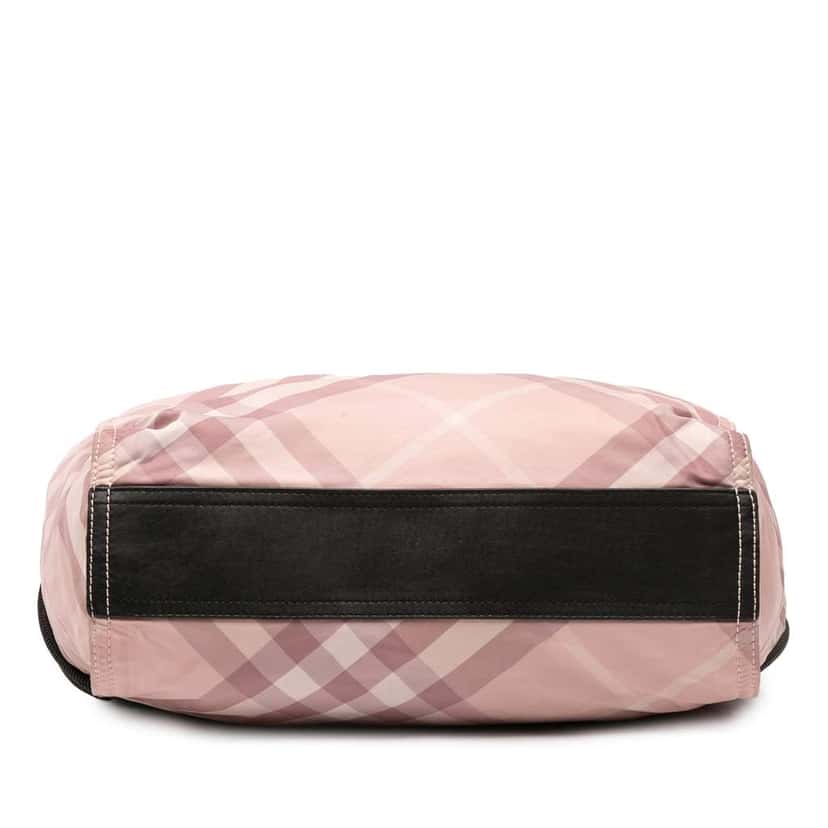 Burberry Supernova Check Nylon Buckleigh Tote Pink Good condition - Inside View