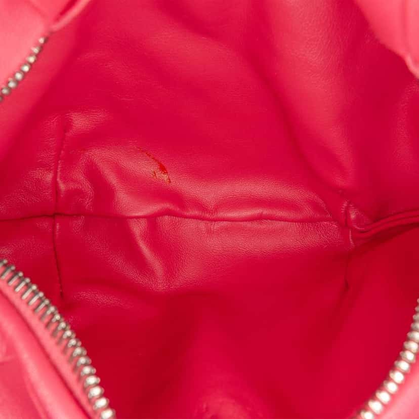Bottega Veneta Mini Nappa Intrecciato Jodie Pink Leather Very good condition - Model View