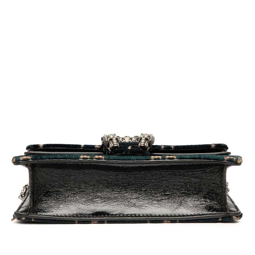 Gucci Mini GG Velvet Dionysus Crossbody Blue Velvet Good condition - Inside View