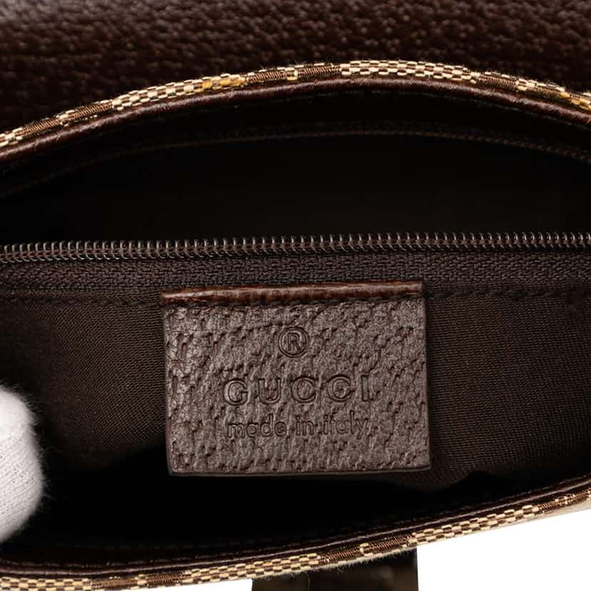 Gucci GG Canvas Belt Bag Brown Canvas Good condition - Box View