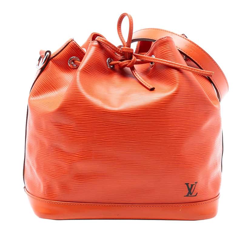 Louis Vuitton Epi Petit Noe Orange Leather Good condition - Front View