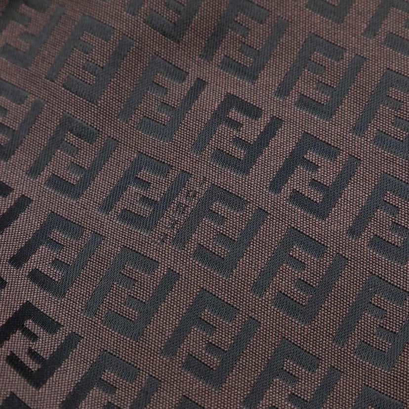 Fendi Zucchino Canvas Tote Brown Canvas Good condition - Box View