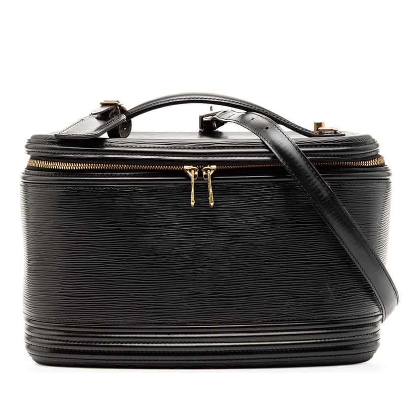 Louis Vuitton Epi Nice Vanity Case Black Leather Good condition - Front View