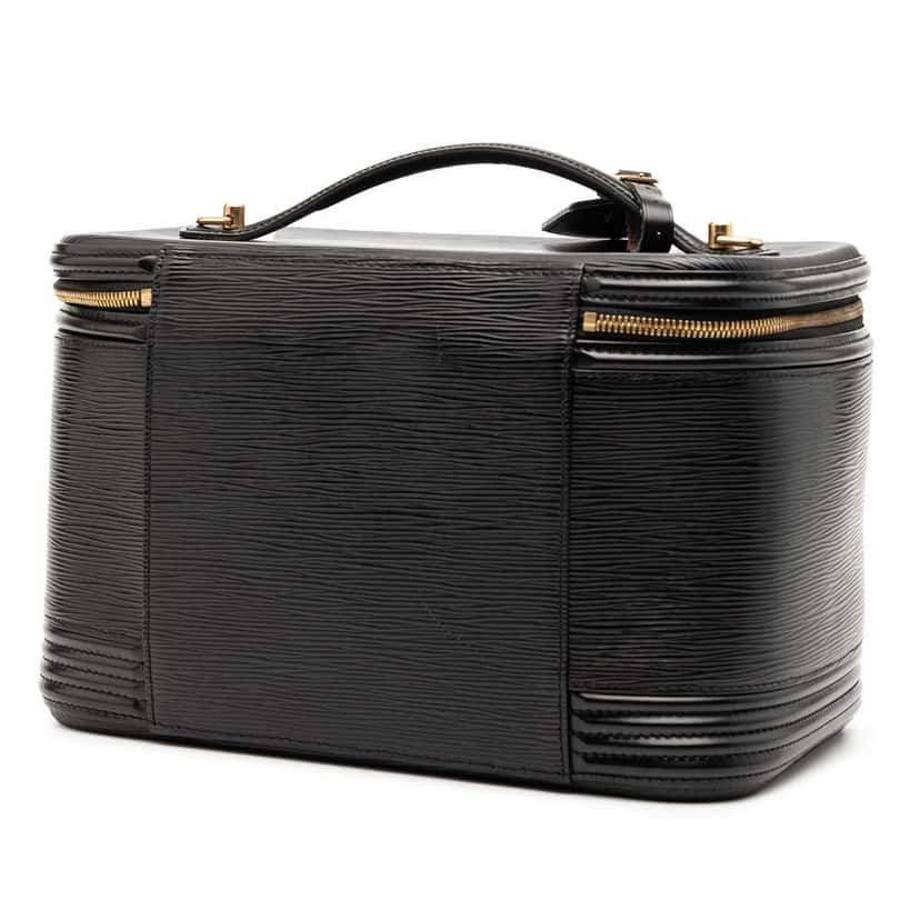 Louis Vuitton Epi Nice Vanity Case Black Leather Good condition - Back View