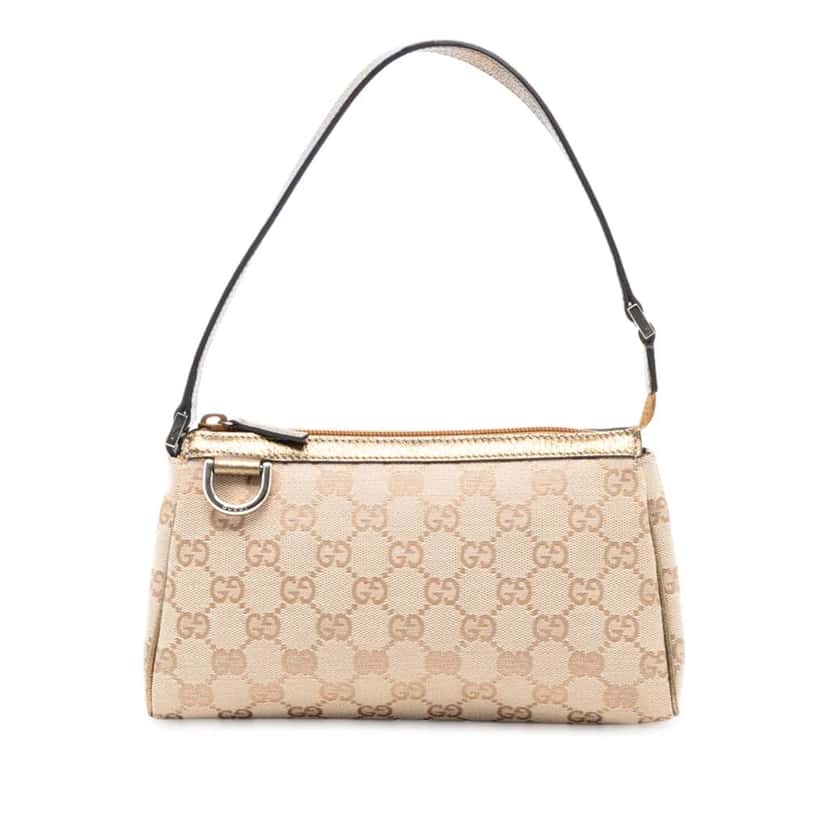Gucci GG Canvas Abbey D Ring Pochette Brown Canvas Good condition - Front View