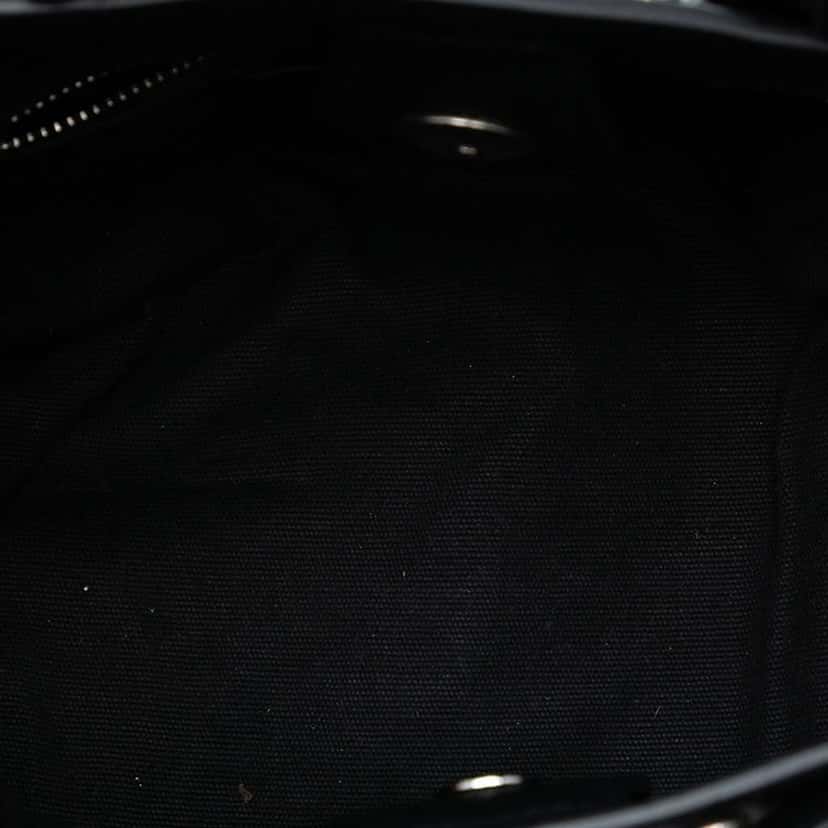 Burberry Baby Banner Studded Leather and House Check Tote Black Leather Very good condition - Model View