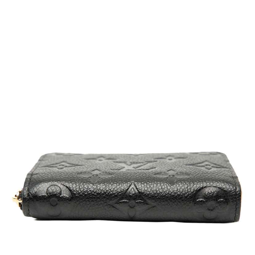 Louis Vuitton Monogram Empreinte Zippy Coin Purse Black Leather Good condition - Inside View