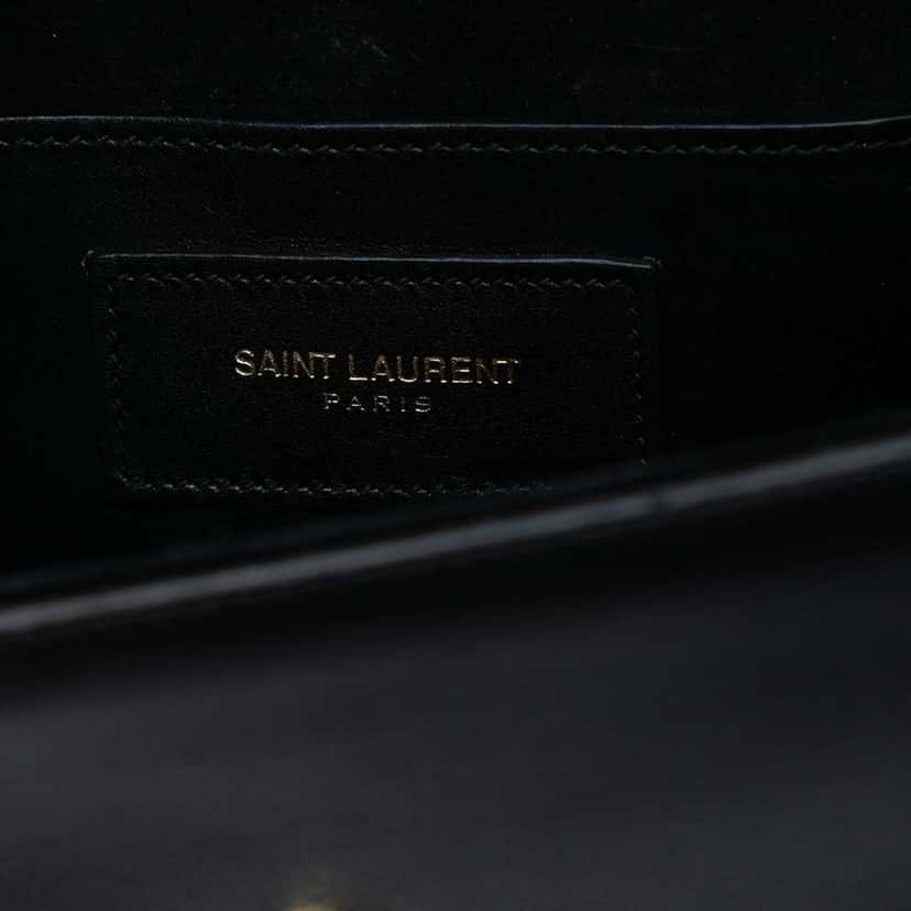 Saint Laurent Small Leather Monogram Kate Tassel Crossbody Black Leather Good condition - Box View