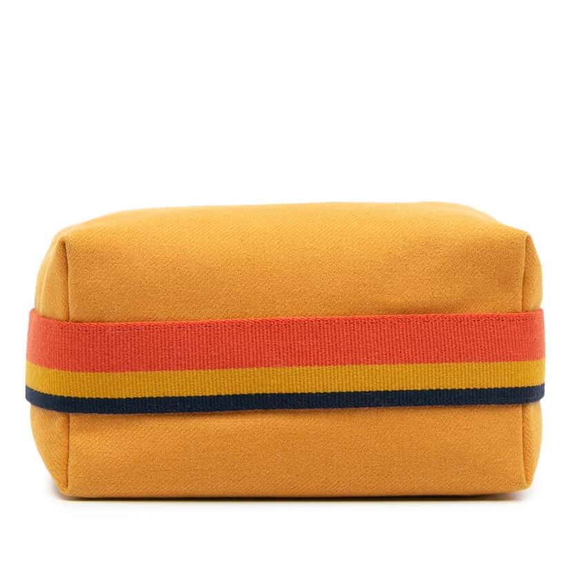 Hermès Small Wool Bride A Brac Rocabar Case Yellow Wool Good condition - Inside View