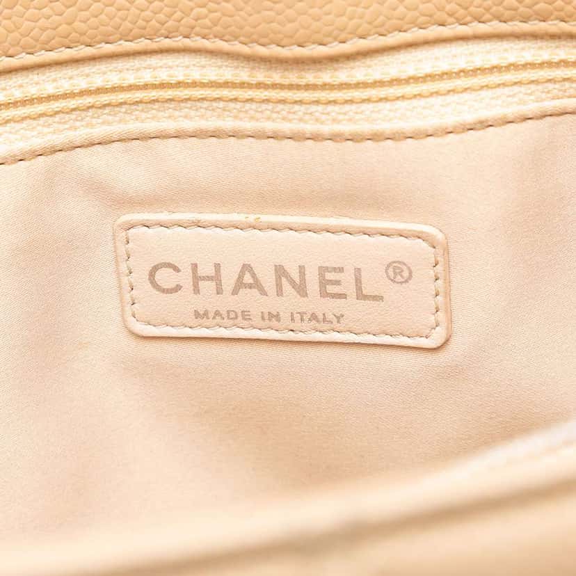 Chanel Caviar Grand Shopping Tote Brown Leather Good condition - Box View