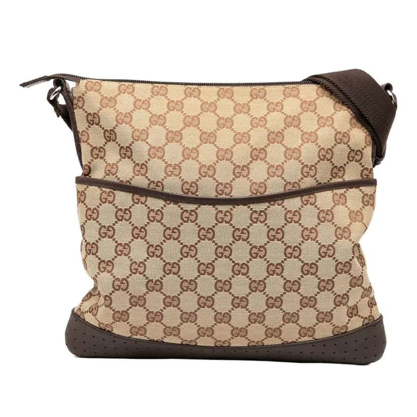 Gucci GG Canvas Crossbody Brown Canvas Good condition - Front View