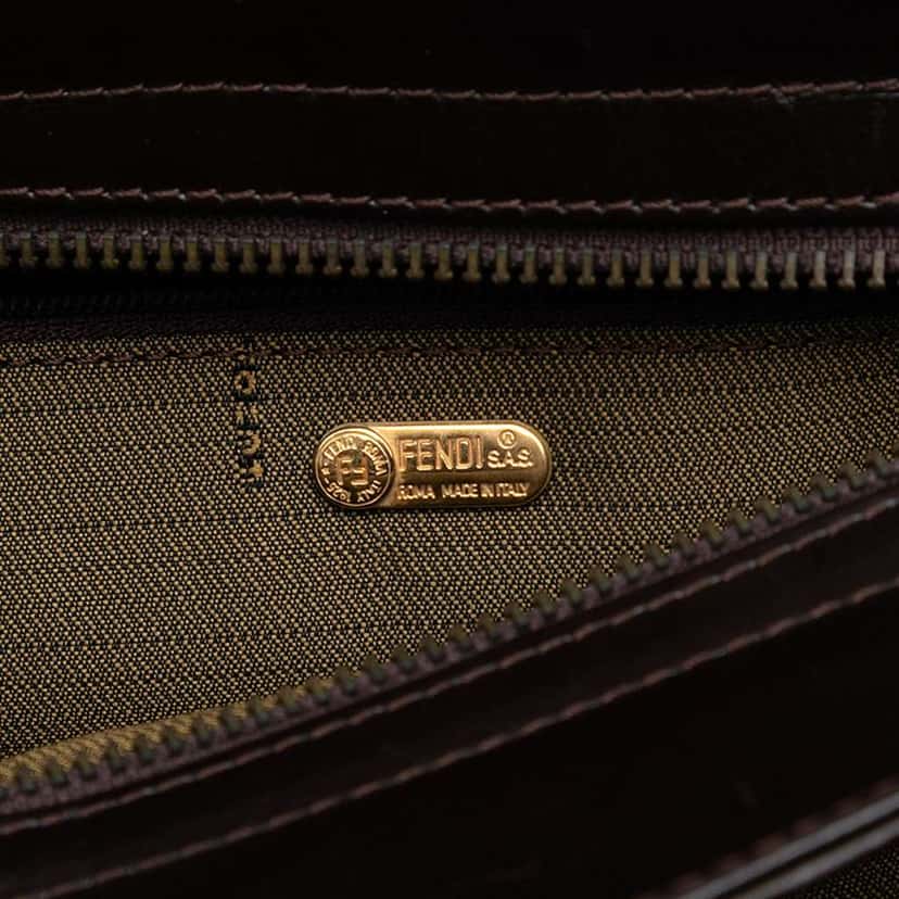 Fendi Zucca Canvas Handbag Brown Canvas Good condition - Box View