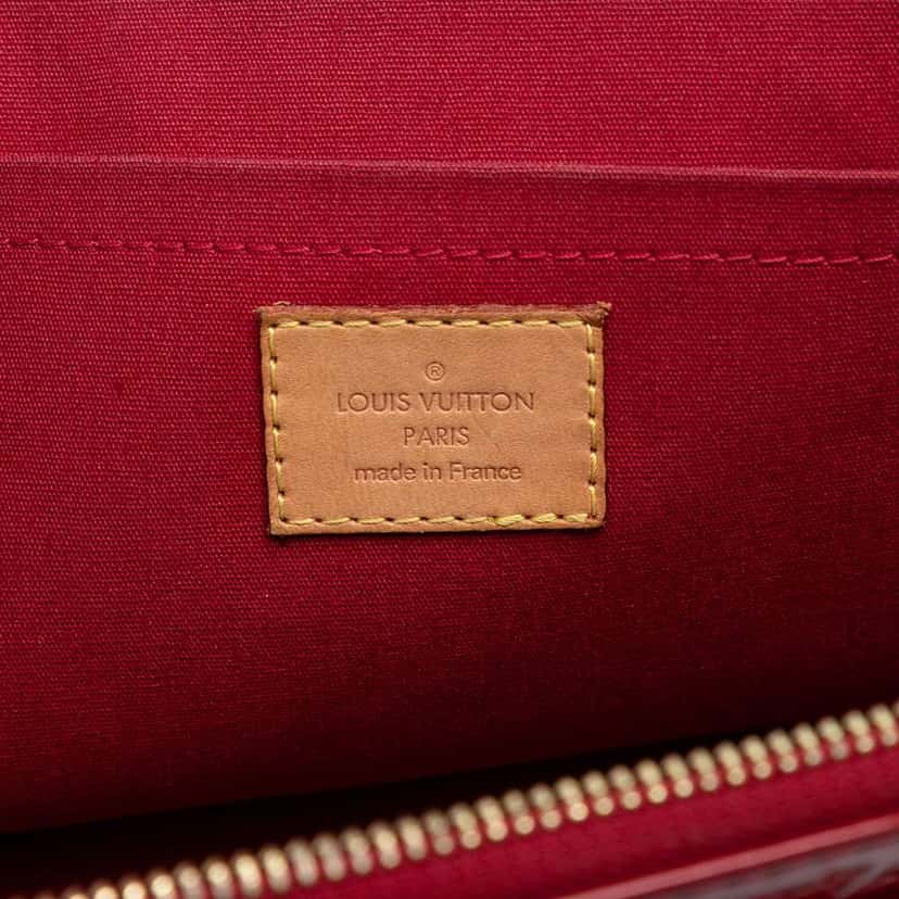 Louis Vuitton Monogram Vernis Rosewood Avenue Red Leather Good condition - Box View