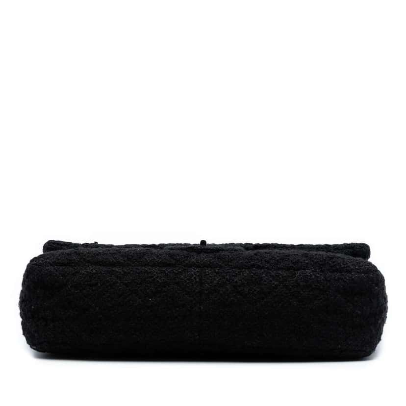 Chanel Jumbo Reissue 2.55 Quilted Tweed Easy Messenger Flap Black Tweed Good condition - Inside View