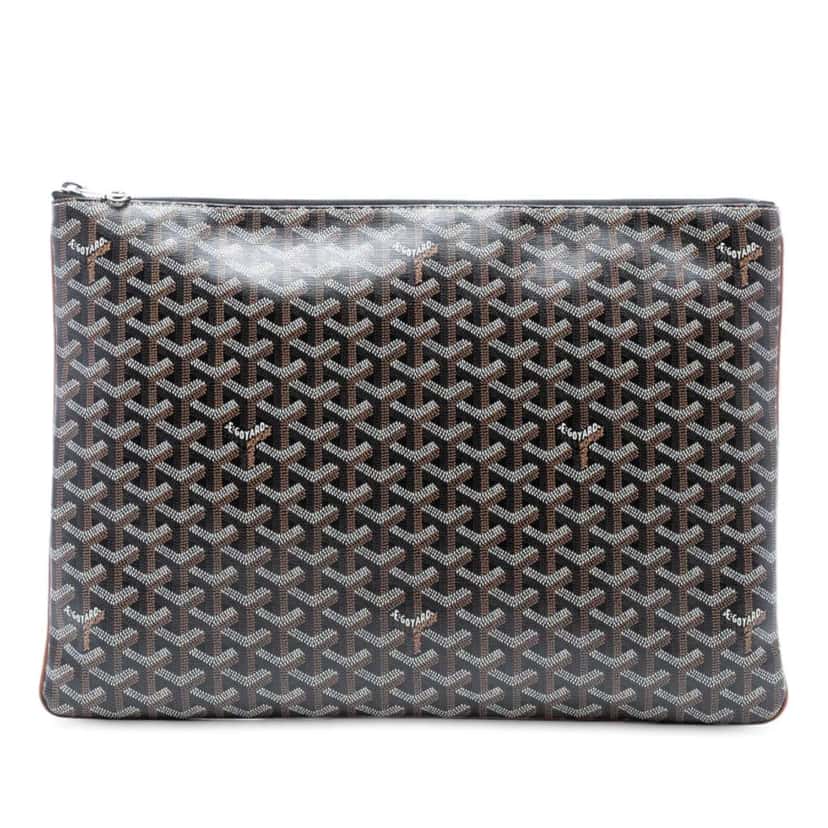 Goyard Goyardine Senat GM Black Canvas Good condition - Front View