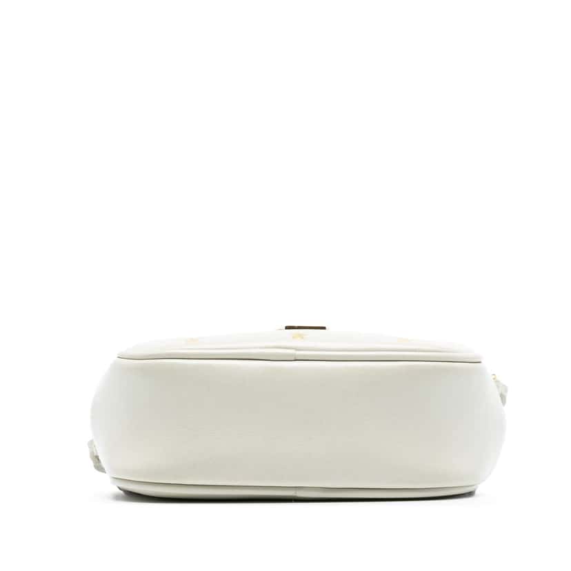 Saint Laurent Nappa Monogram Star Print Blogger Bag White Leather Good condition - Inside View