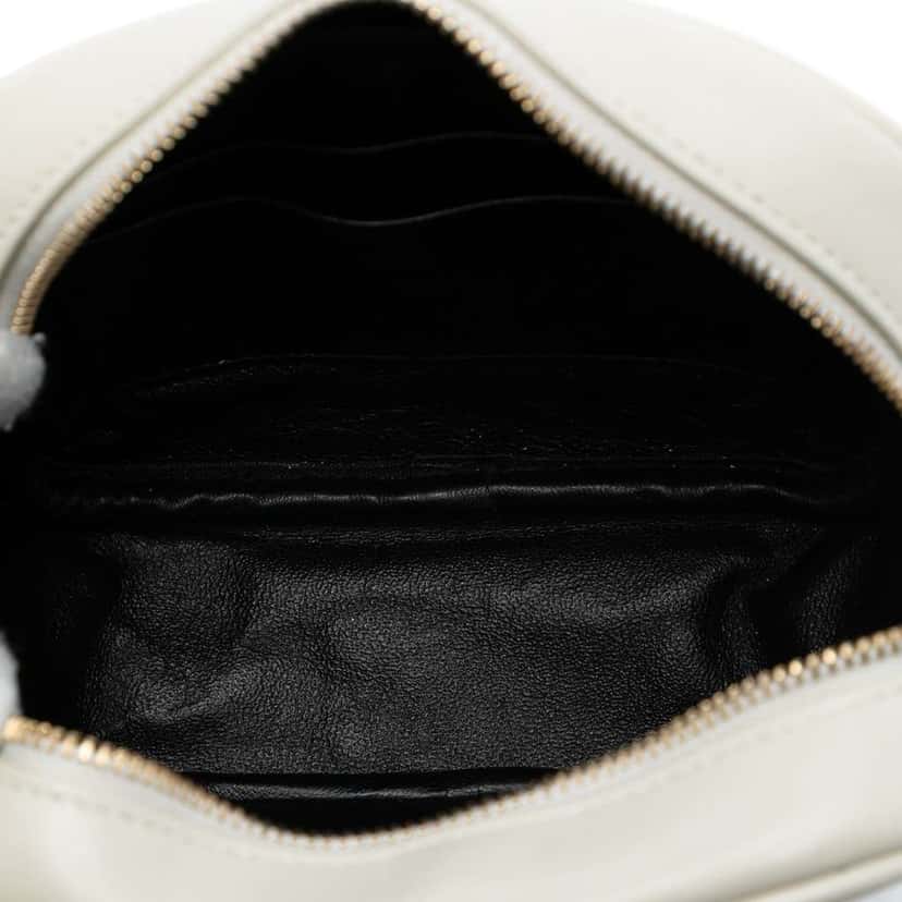 Saint Laurent Nappa Monogram Star Print Blogger Bag White Leather Good condition - Model View