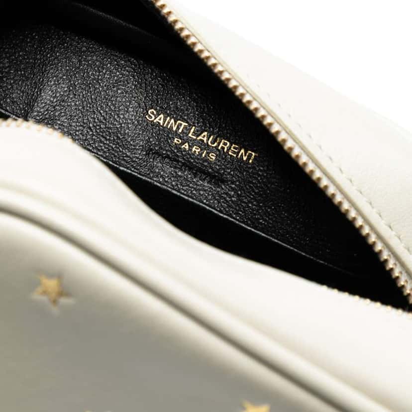Saint Laurent Nappa Monogram Star Print Blogger Bag White Leather Good condition - Box View