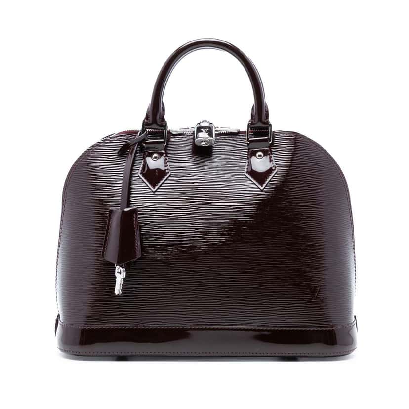 Louis Vuitton Electric Epi Alma PM Purple Leather Good condition - Front View