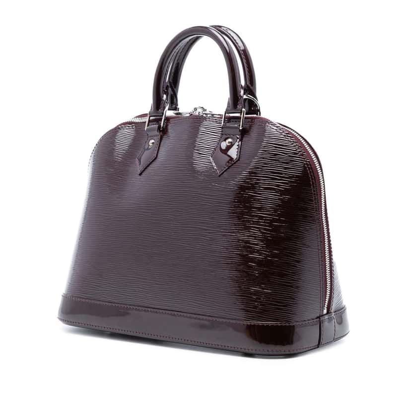 Louis Vuitton Electric Epi Alma PM Purple Leather Good condition - Back View