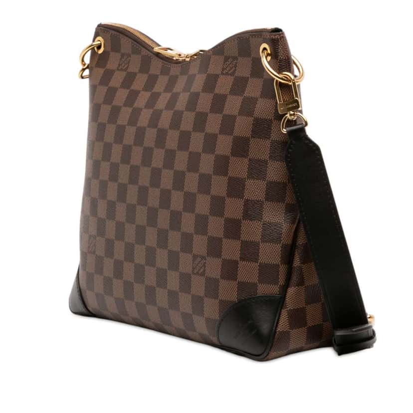 Louis Vuitton Damier Ebene Odeon MM Brown Very good condition - Back View