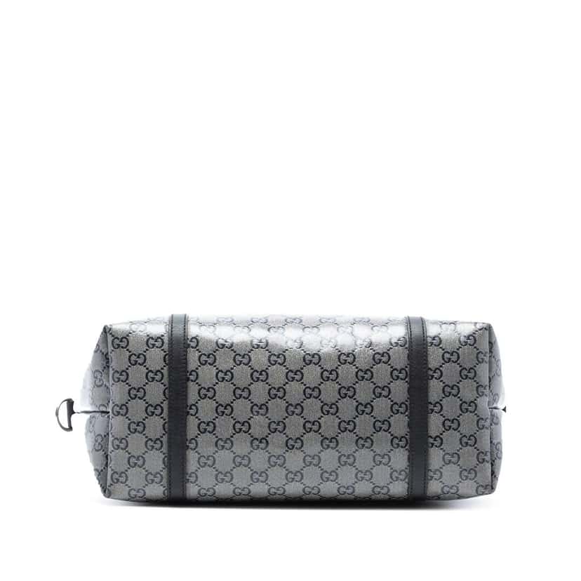 Gucci Medium GG Crystal Joy Tote Grey Canvas Good condition - Inside View