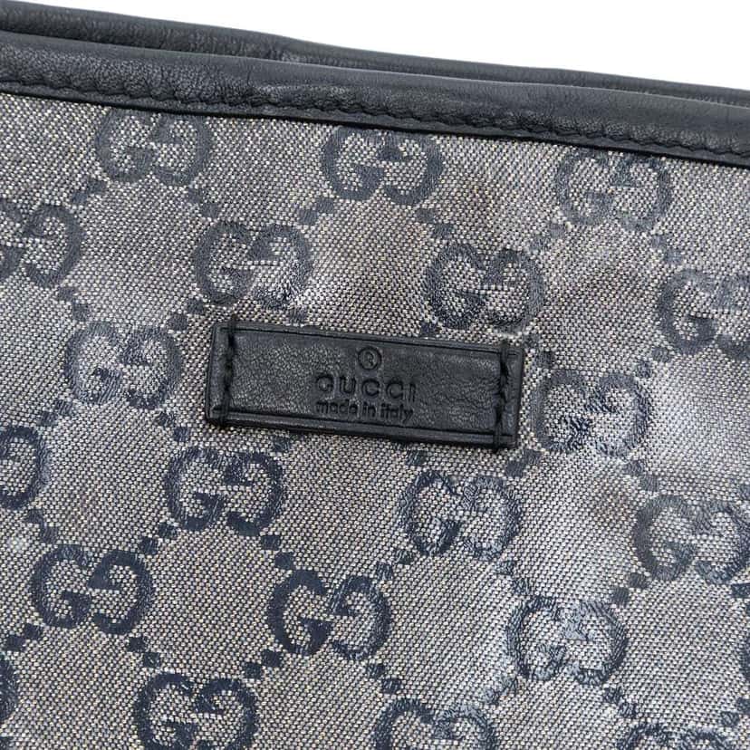 Gucci Medium GG Crystal Joy Tote Grey Canvas Good condition - Box View