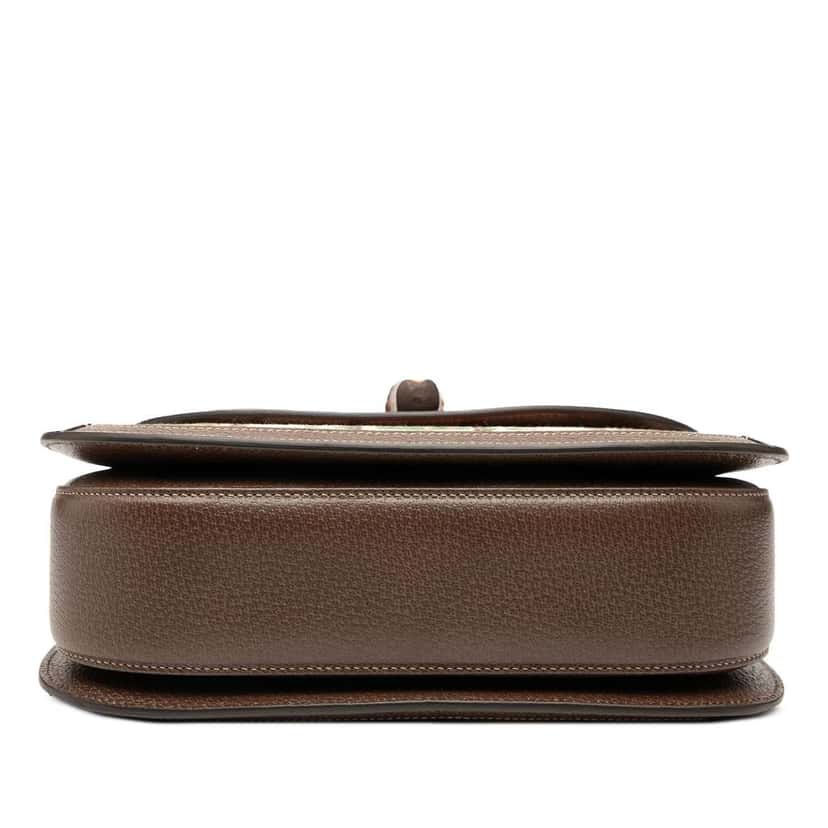 Gucci 100th Anniversary Medium Canvas 1947 Bamboo Top Handle Bag Brown Canvas Good condition - Inside View