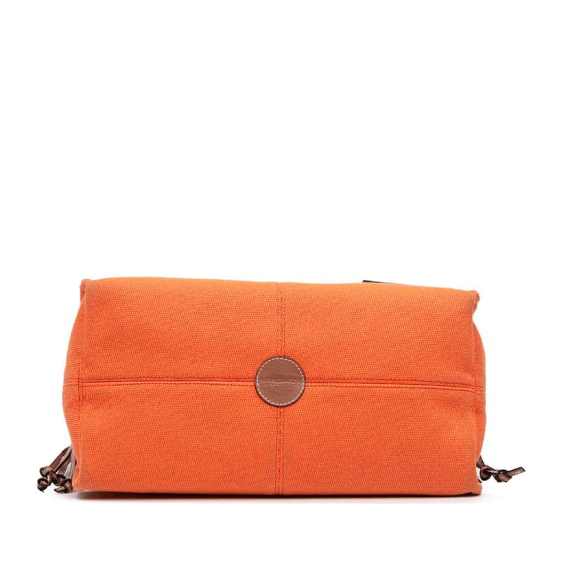 Loewe Small Canvas Cushion Tote Orange Canvas Good condition - Inside View