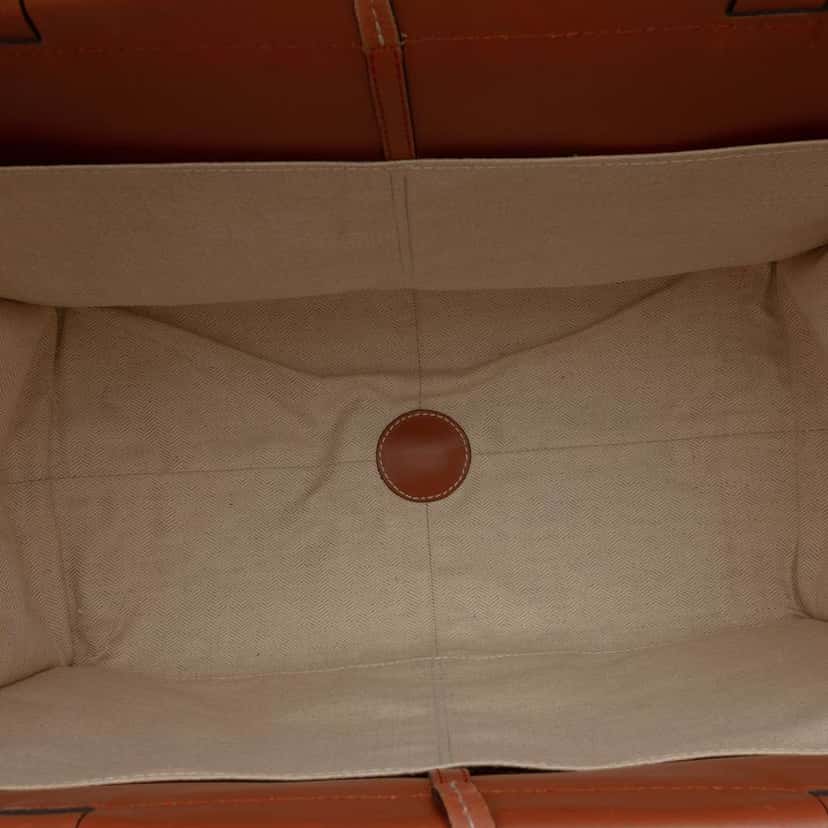 Loewe Small Canvas Cushion Tote Orange Canvas Good condition - Model View