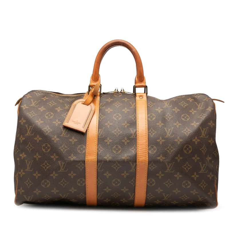 Louis Vuitton Monogram Keepall 45 Brown Good condition - Front View