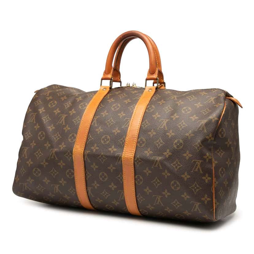 Louis Vuitton Monogram Keepall 45 Brown Good condition - Back View
