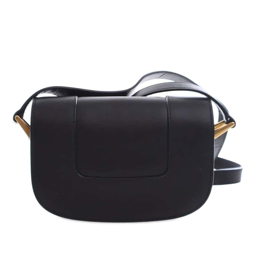 Valentino Small Leather Supervee Crossbody Black Leather Good condition - Inside View