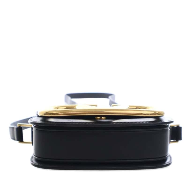 Valentino Small Leather Supervee Crossbody Black Leather Good condition - Model View