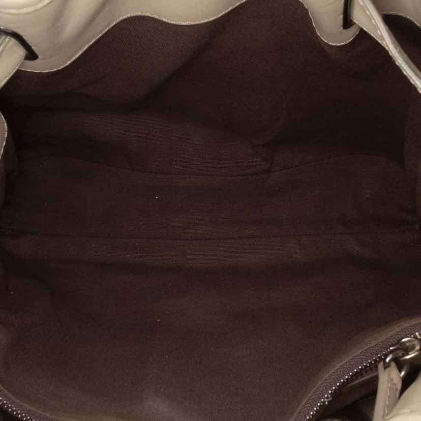Burberry Medium Smoke Check Coated Canvas Walden Belted Hobo Brown Canvas Good condition - Model View