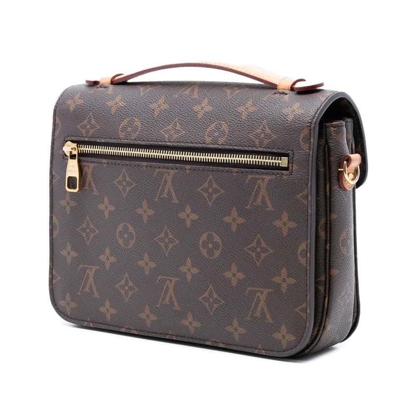 Louis Vuitton Monogram Pochette Metis Brown Good condition - Back View