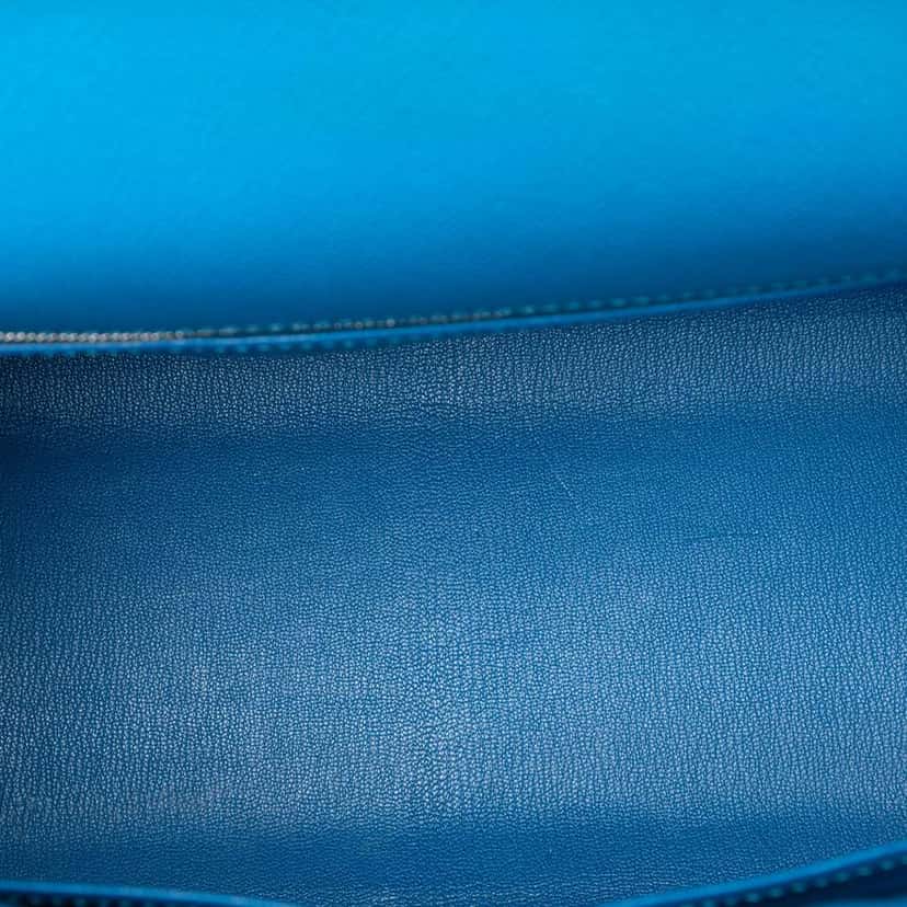 Hermès Epsom Kelly II Retourne 35 Blue Leather Very good condition - Model View