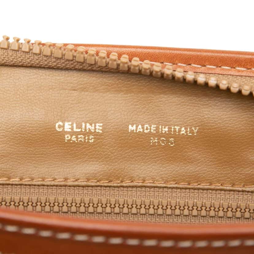 Celine Macadam Coated Canvas Clutch Brown Canvas Good condition - Box View