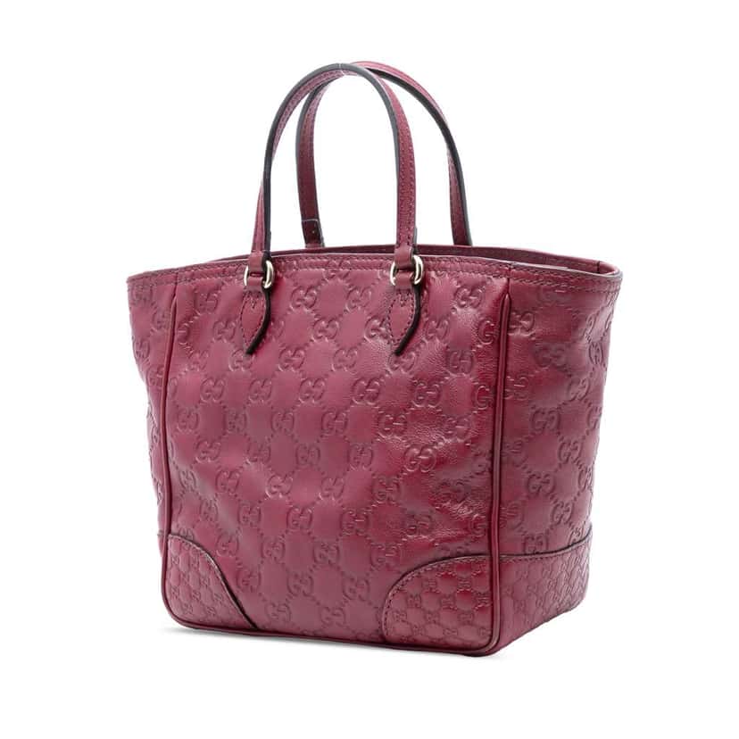 Gucci Small Guccissima Bree Satchel Red Leather Good condition - Back View