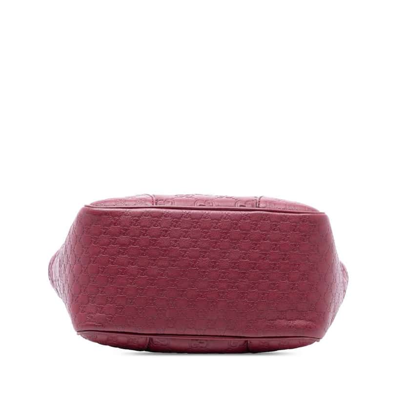 Gucci Small Guccissima Bree Satchel Red Leather Good condition - Inside View